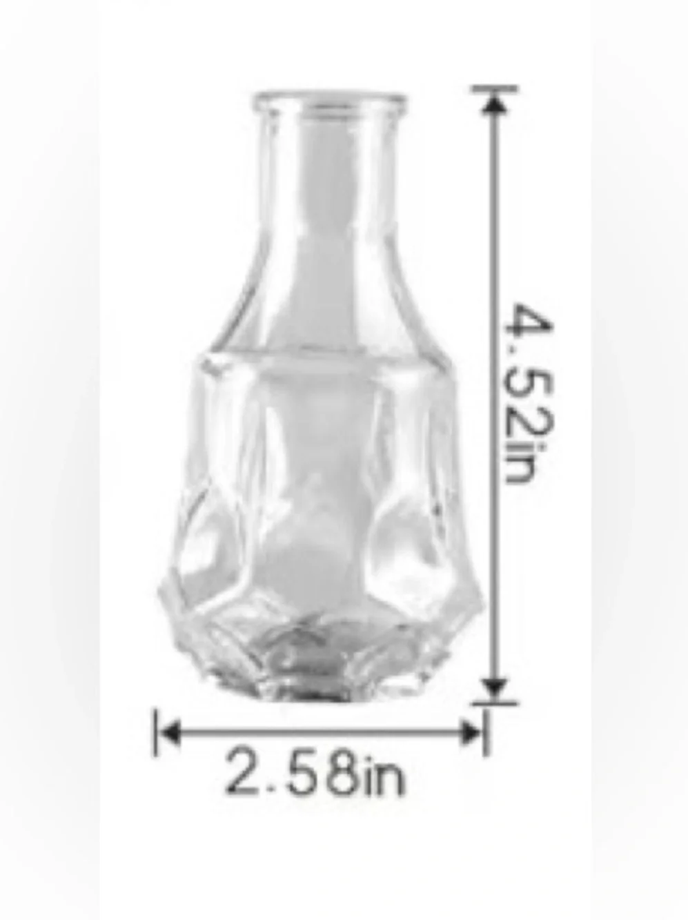Clear Glass Decorative Bud Vase Set of 3 - Home Accents